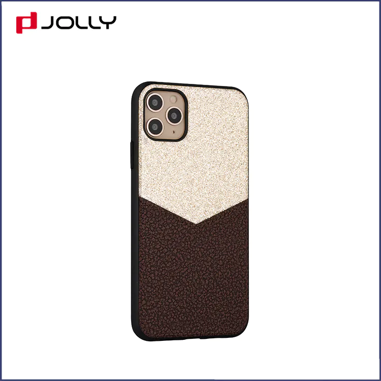 Jolly slim spliced two leather anti gravity phone case factory for sale