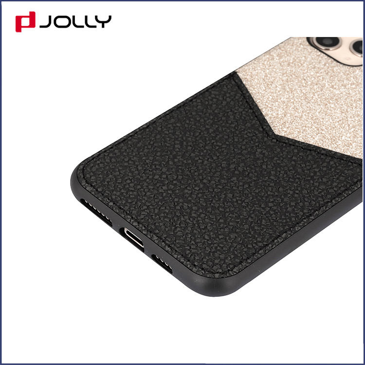 Jolly slim spliced two leather anti gravity phone case factory for sale
