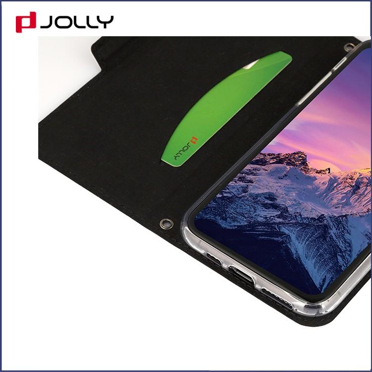 Jolly folio leather phone case with slot kickstand for sale
