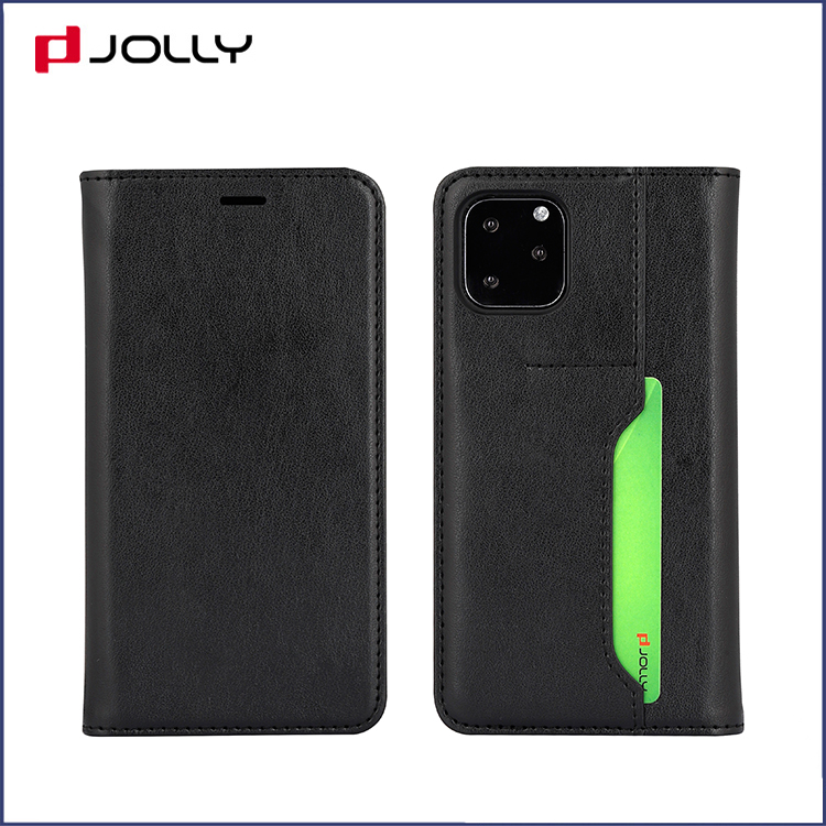 Funda de cuero de PU de diseño clásico para Apple iPhone 11 Pro, funda de teléfono plegable con ranura para tarjeta trasera DJS1652