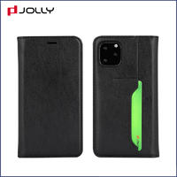 Classic Design PU Leather Case for Apple iPhone 11 Pro, Flip Phone Case with Back-side Card Slot DJS1652