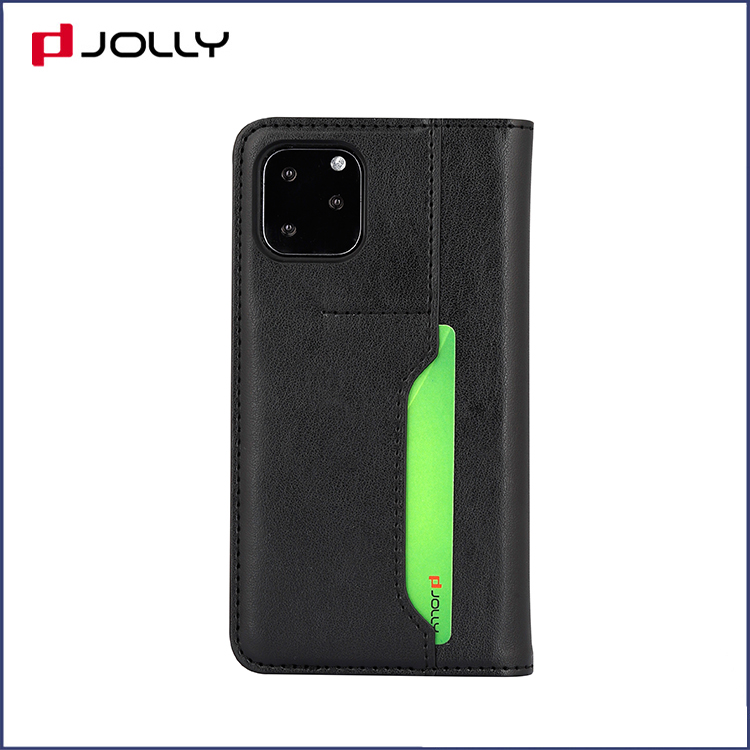 Funda de cuero de PU de diseño clásico para Apple iPhone 11 Pro, funda de teléfono plegable con ranura para tarjeta trasera DJS1652