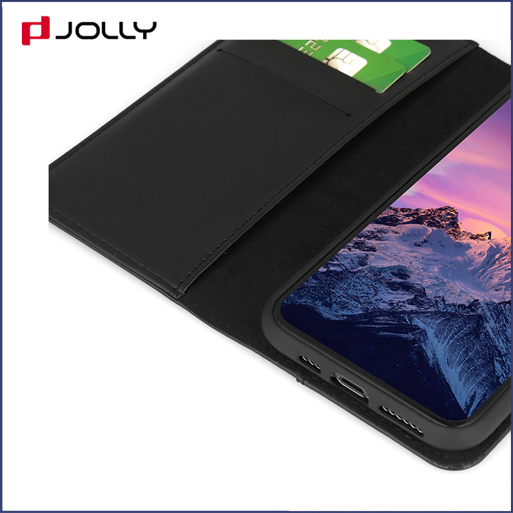 Funda de cuero de PU de diseño clásico para Apple iPhone 11 Pro, funda de teléfono plegable con ranura para tarjeta trasera DJS1652