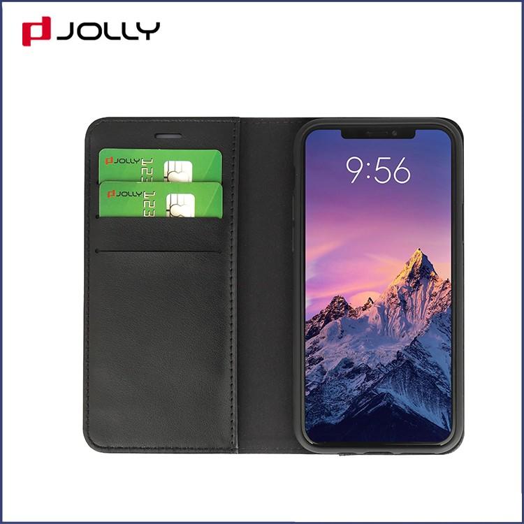 Jolly flip cell phone case with id and credit pockets for iphone xs