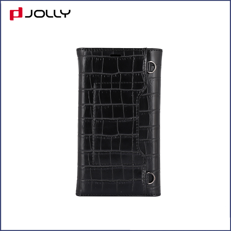 Detachable Croco Leather Phone Case for iPhone 11 Pro Max, Crossbody Design Mobile Phone Clutch DJS1629