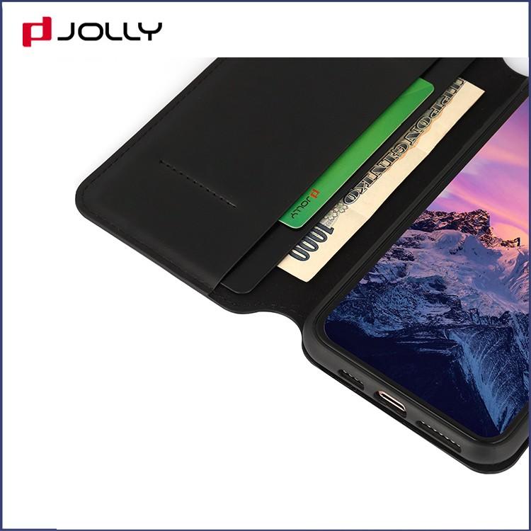Jolly latest leather phone case with slot for iphone xs