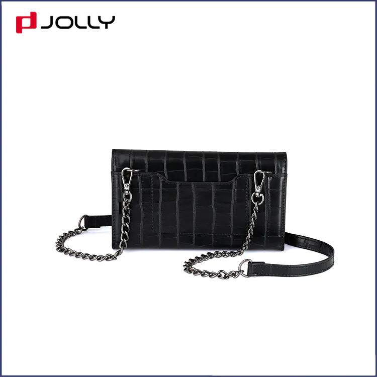 Universal Design Croco Leather Crossbody Clutch Phone Case with Built-in Card Slot DJS1630