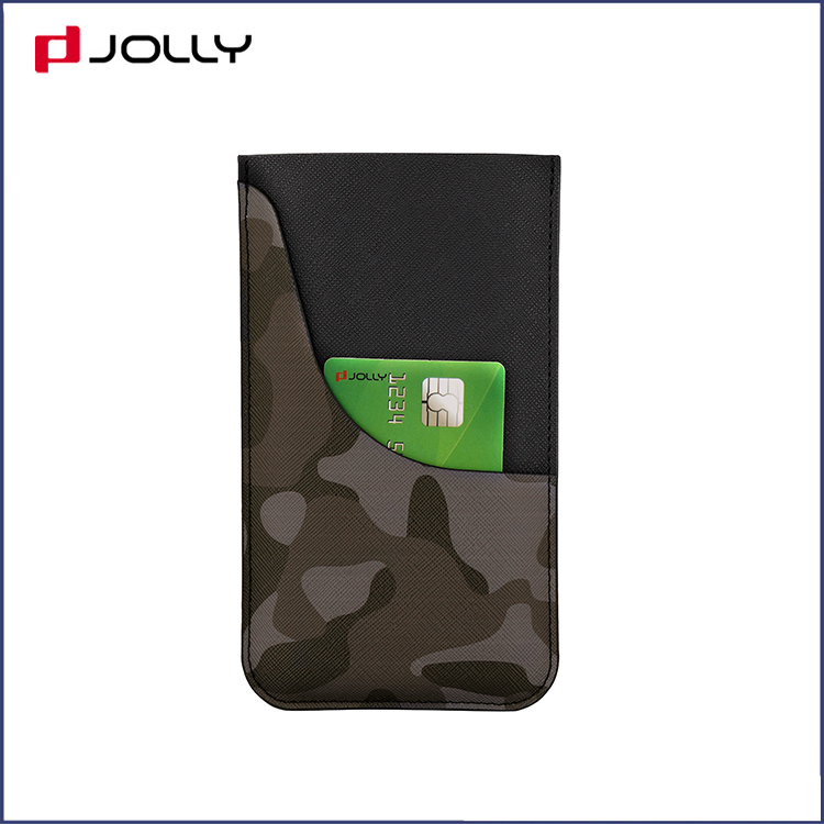 Universal Design Mobile Phone Bag With Back-Side Card Slot, Necklace Camo Saffiano Leather Phone Pounch DJS1638