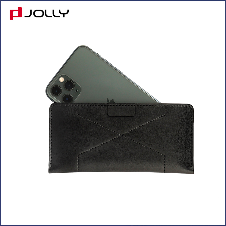 Clssic Design 5.8 Inches Mobile Phone Bag, Universal Leather Mobile Phone Case with Back Side Card Slot DJS1673