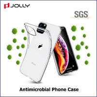 iPhone 11 Pro Max Phone Cover, Antimicrobial Crystal TPU Phone Case
