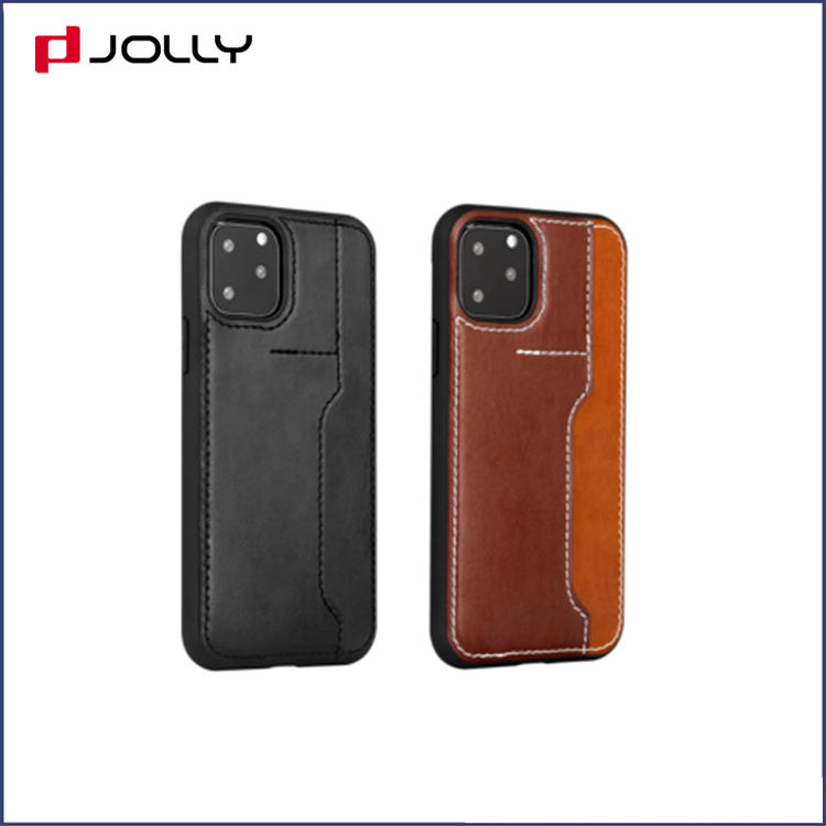iPhone 11 Pro Mobile Back Cover, Classic Design TPU with Back-side Card Slot Protection Case DJS1651