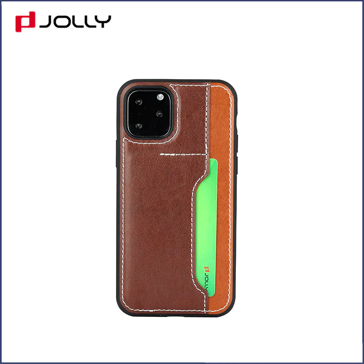 iPhone 11 Pro Mobile Back Cover, Classic Design TPU with Back-side Card Slot Protection Case DJS1651