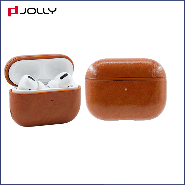 Funda protectora de cuero PU personalizada con carga para Airpods Pro RJT-P0008