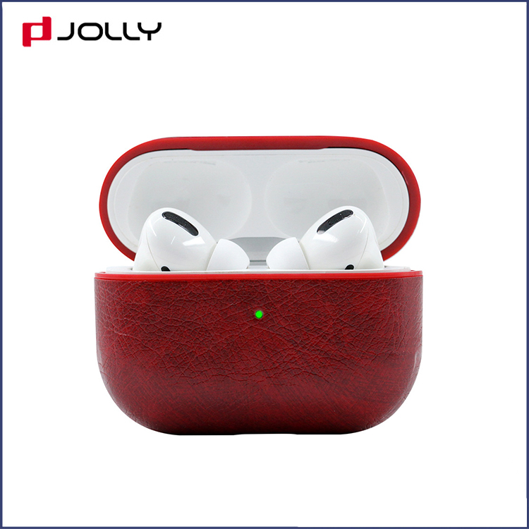 Funda protectora de cuero PU personalizada con carga para Airpods Pro RJT-P0008