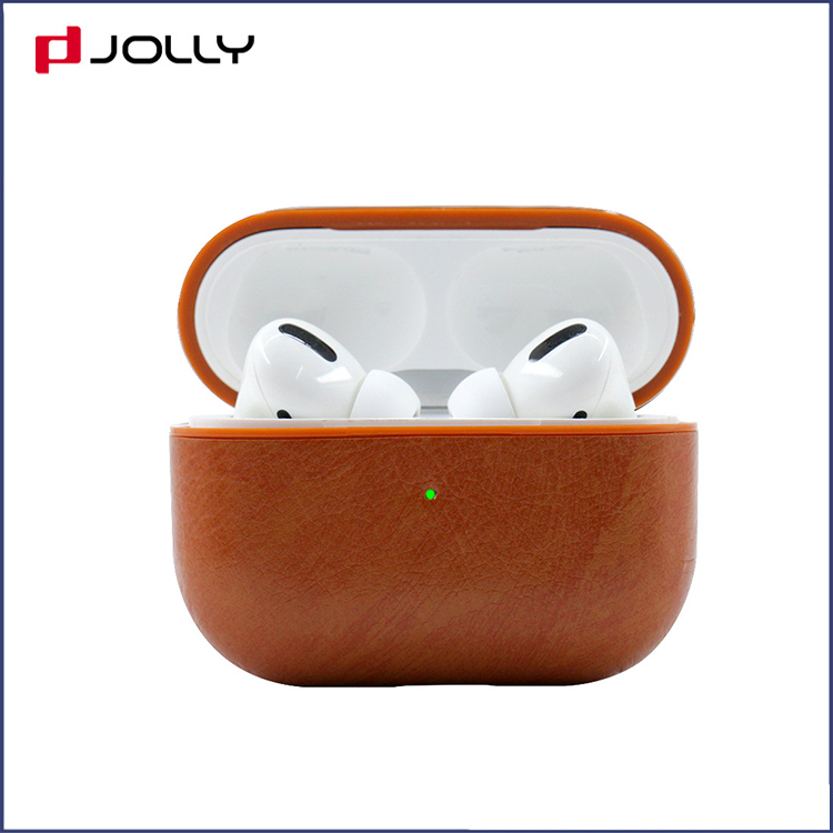 Funda protectora de cuero PU personalizada con carga para Airpods Pro RJT-P0008