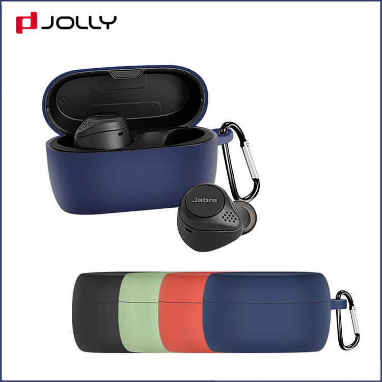 Wireless Charging Silicone Custom Bluetooth Earphone Case Cover For Jabra Elite75T
