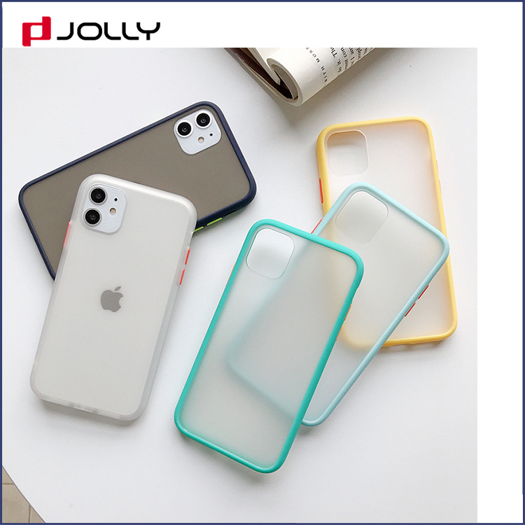 Unique Design Soft TPU+PC Mobile Phone Case Cover for iPhone with Color Bottom