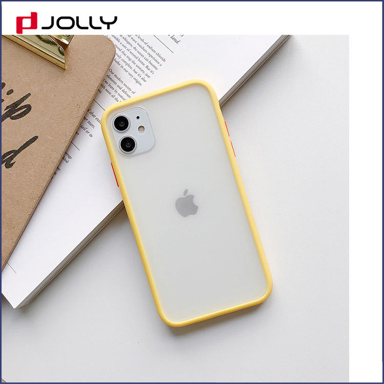 Unique Design Soft TPU+PC Mobile Phone Cover for iPhone with Color Bottom