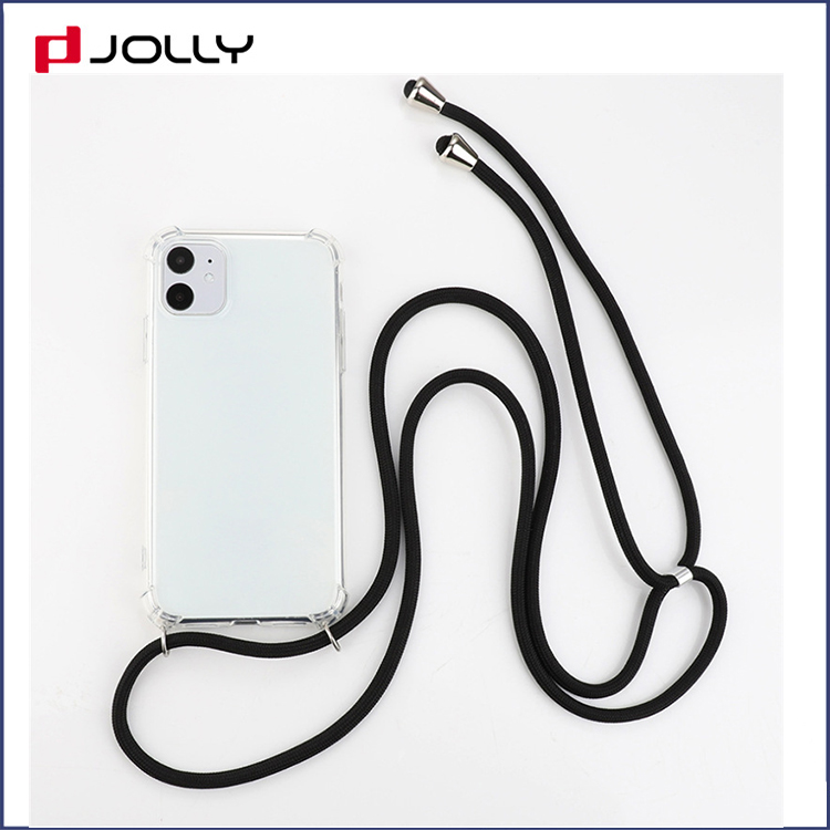 Stylish Design Crossbody Soft TPU Mobile Phone Cover with Nylog Rope for iPhone in Summer