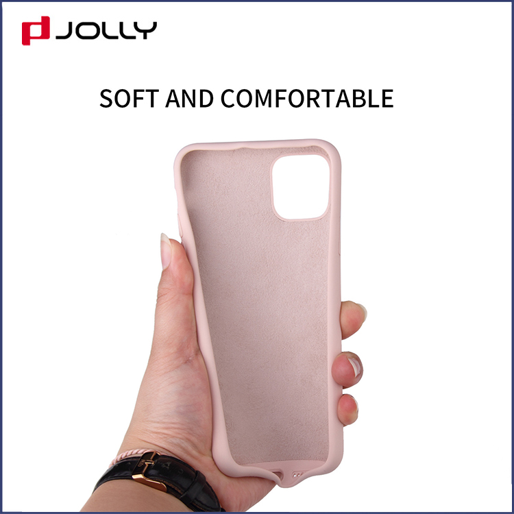 Soft Touch Liquid Silicone Mobile Phone Case with 4 Sides Wrap For iPhone