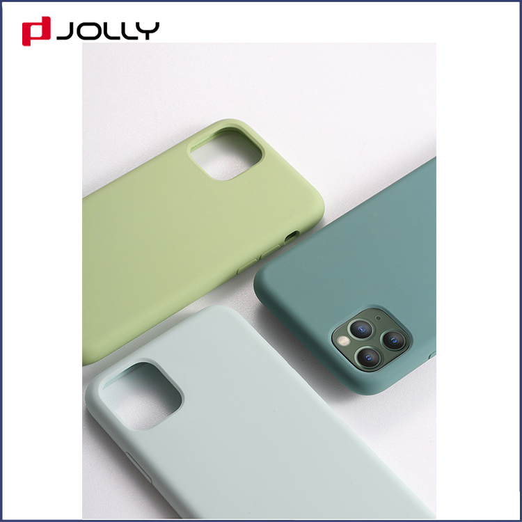 Soft Touch Liquid Silicone Mobile Phone Case with 4 Sides Wrap For iPhone